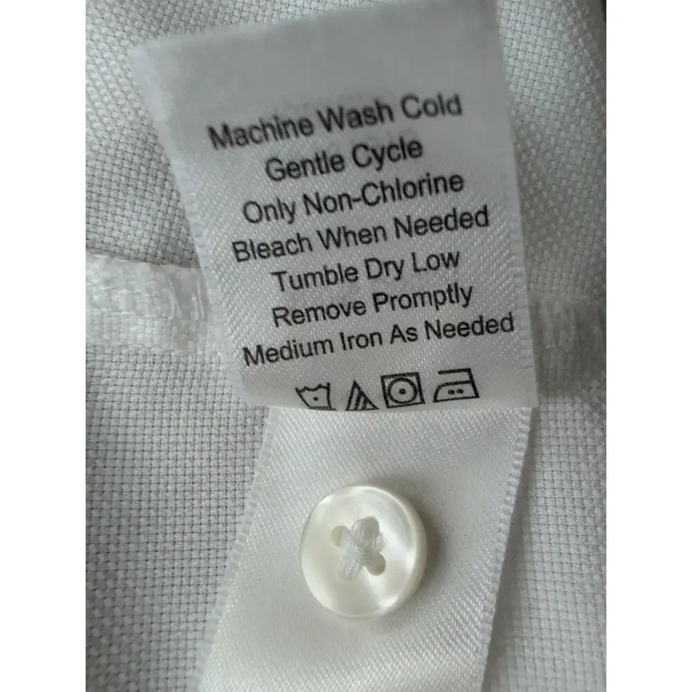 Coldwater Creek Blouse Womens 3X White Non-Iron Button Career Work‎ Professional